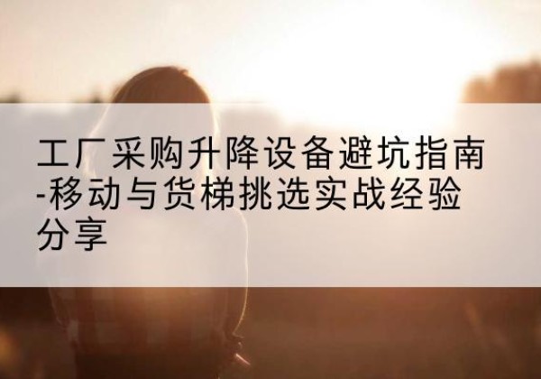 新洲移动式升降机怎么选-工厂采购升降设备避坑指南-移动与货梯挑选实战经验分享